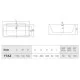 Ванна акриловая Hatria Vasche BT 02 170x74x59 см белый/Sabbia 26Y7AZ25