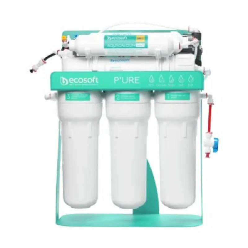 Фільтр зворотного осмосу Ecosoft P'URE AquaCalcium MINT із помпою на станині MO675PSMACECO
