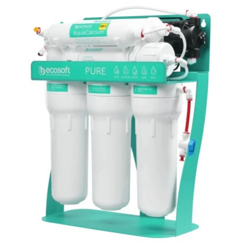 Фільтр зворотного осмосу Ecosoft P'URE AquaCalcium MINT із помпою на станині MO675PSMACECO
