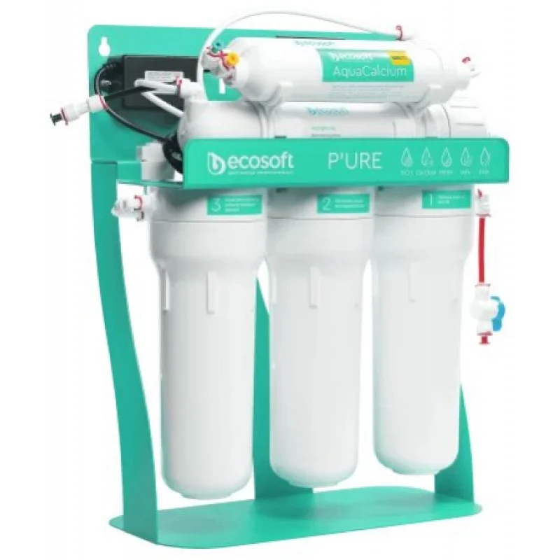 Фільтр зворотного осмосу Ecosoft P'URE AquaCalcium MINT із помпою на станині MO675PSMACECO